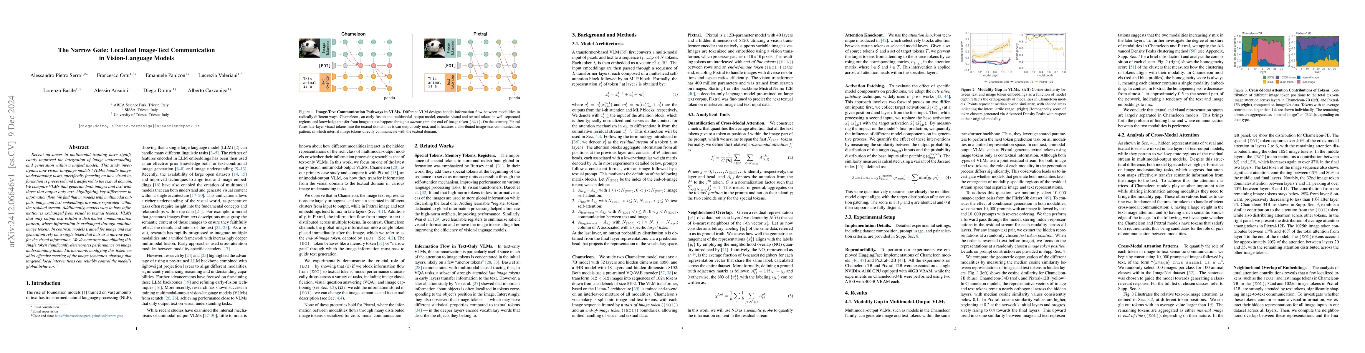 Thumbnail for The Narrow Gate: Localized Image-Text Communication in Vision-Language
  Models