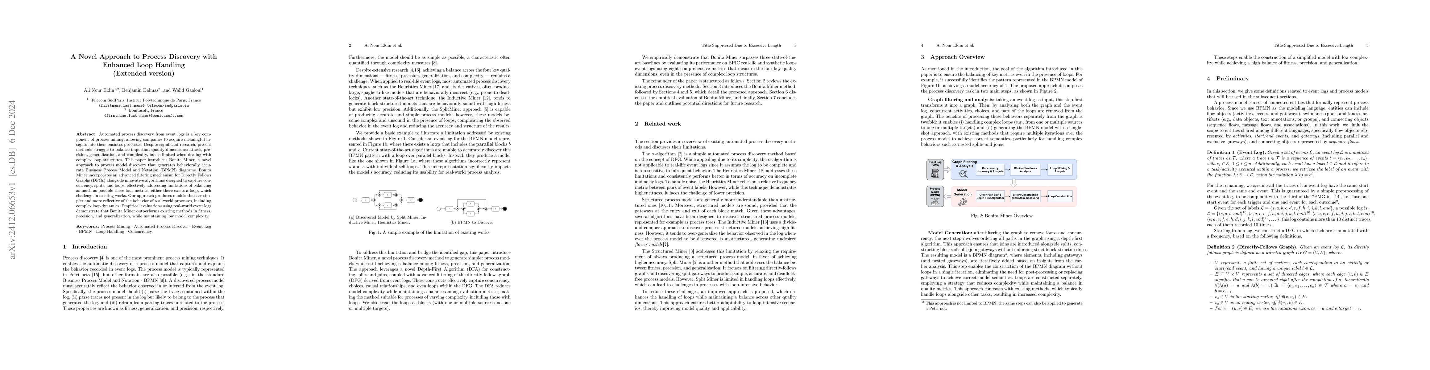 Thumbnail for A Novel Approach to Process Discovery with Enhanced Loop Handling