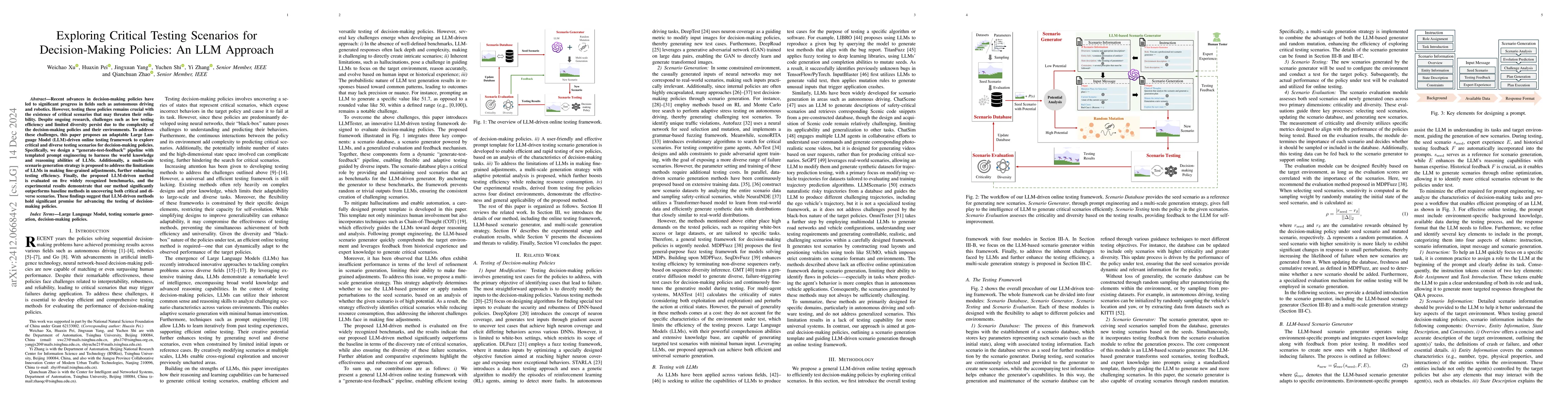 Thumbnail for Exploring Critical Testing Scenarios for Decision-Making Policies: An
  LLM Approach