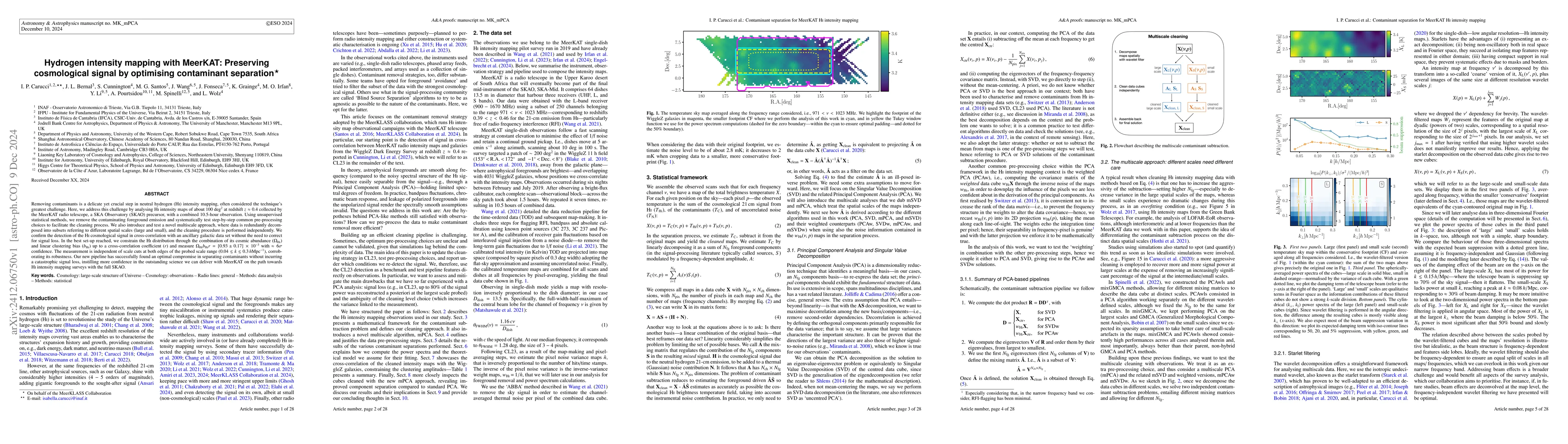 Thumbnail for Hydrogen intensity mapping with MeerKAT: Preserving cosmological signal
  by optimising contaminant separation
