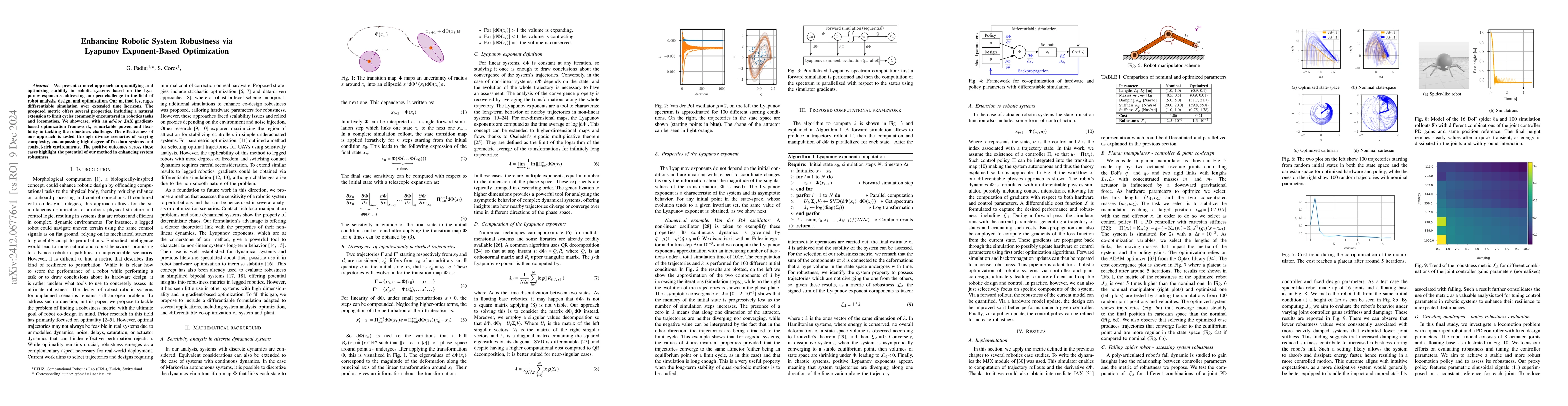 Thumbnail for Enhancing Robotic System Robustness via Lyapunov Exponent-Based
  Optimization