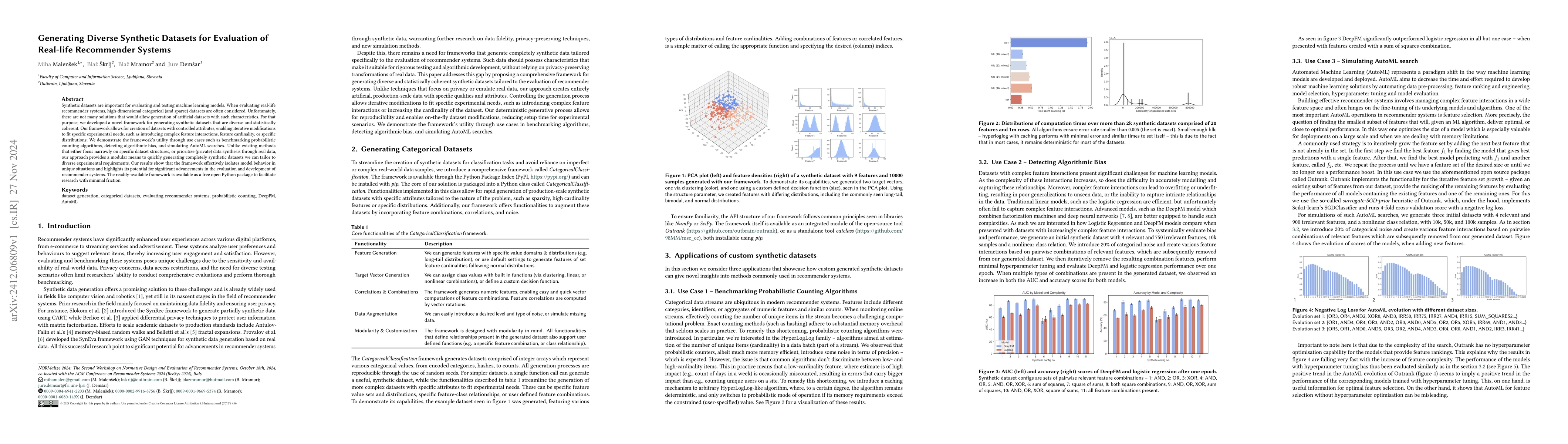 Thumbnail for Generating Diverse Synthetic Datasets for Evaluation of Real-life
  Recommender Systems