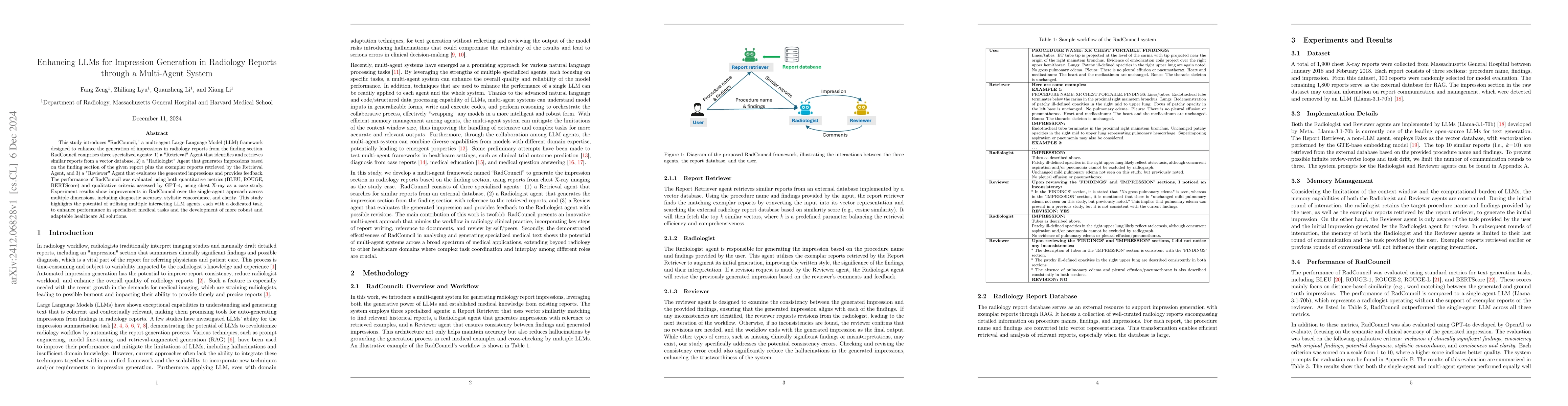 Thumbnail for Enhancing LLMs for Impression Generation in Radiology Reports through a
  Multi-Agent System