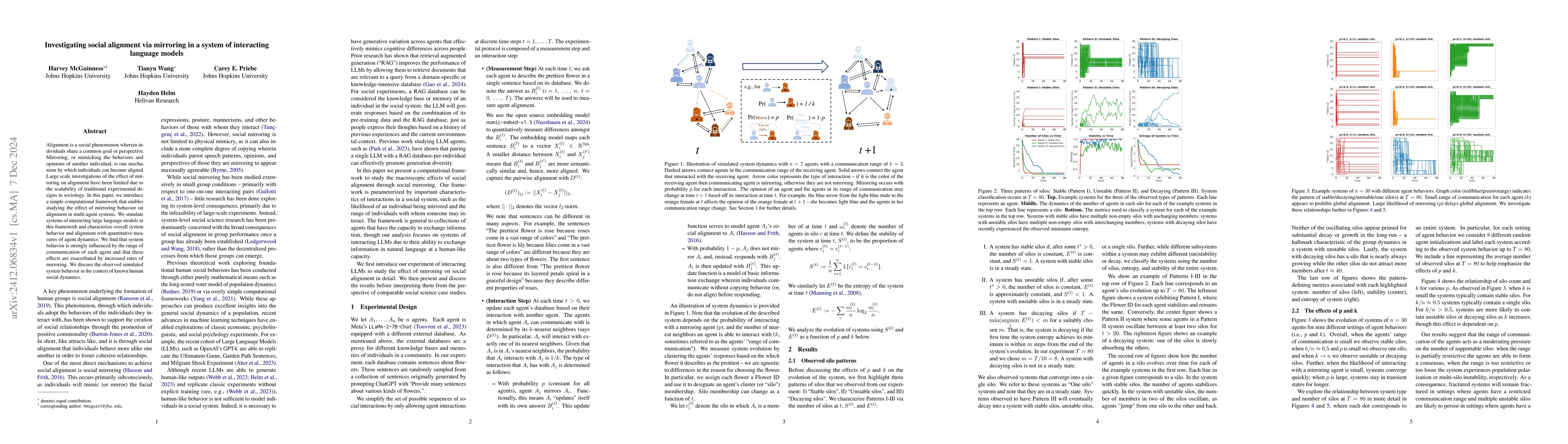 Thumbnail for Investigating social alignment via mirroring in a system of interacting
  language models