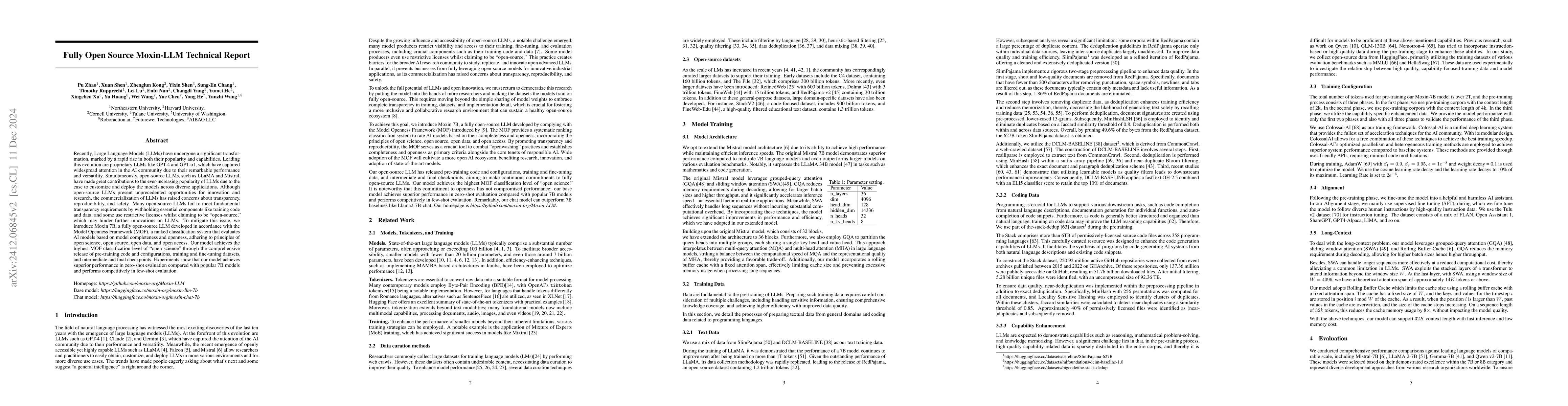 Thumbnail for Fully Open Source Moxin-7B Technical Report