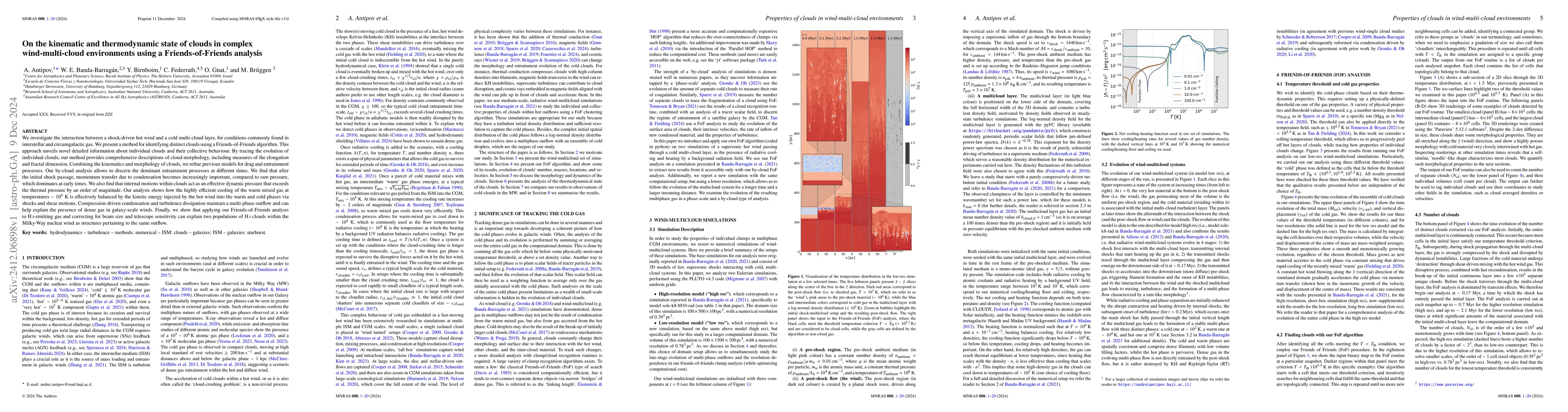 Thumbnail for On the kinematic and thermodynamic state of clouds in complex
  wind-multi-cloud environments using a Friends-of-Friends analysis
