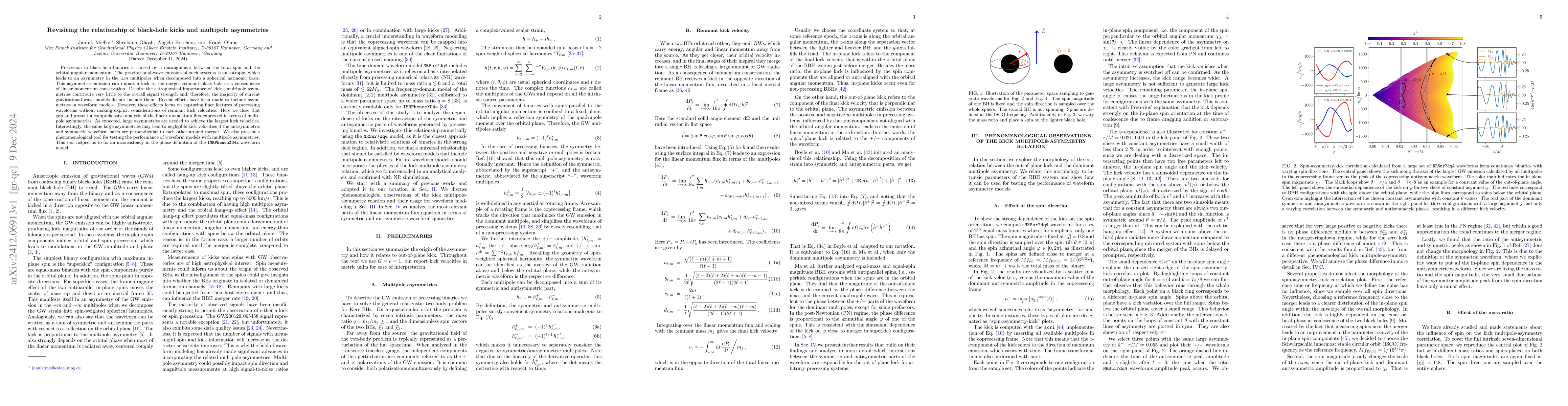 Thumbnail for Revisiting the relationship of black-hole kicks and multipole
  asymmetries