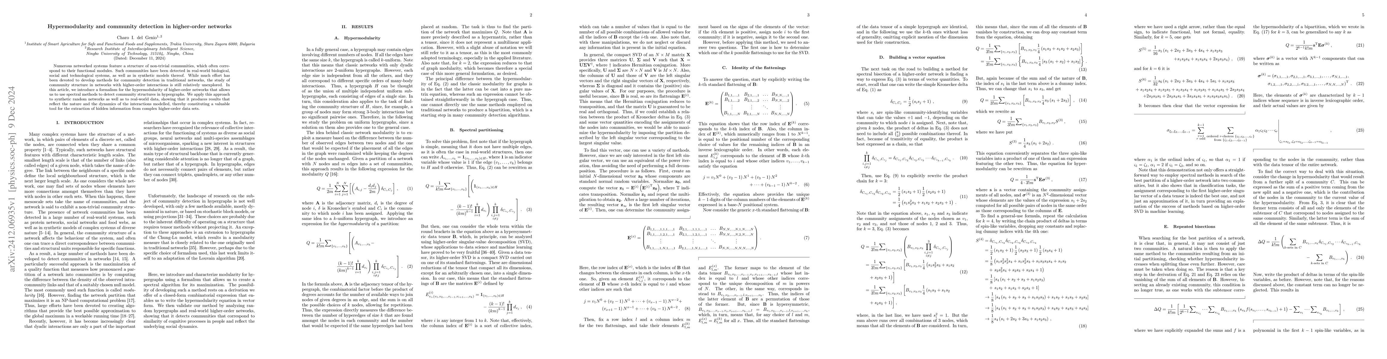 Thumbnail for Hypermodularity and community detection in higher-order networks