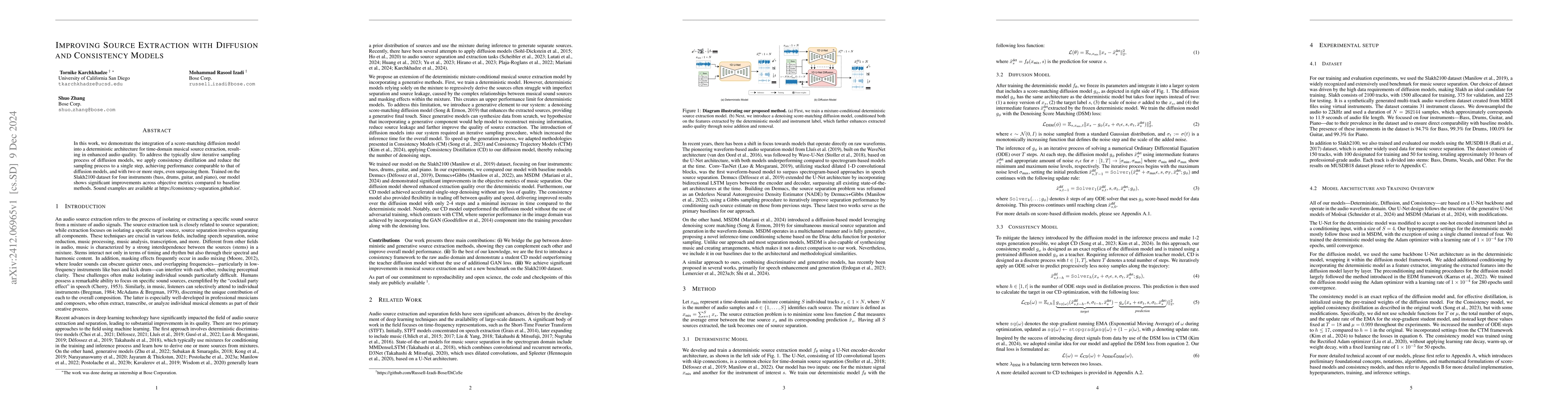 Thumbnail for Improving Source Extraction with Diffusion and Consistency Models
