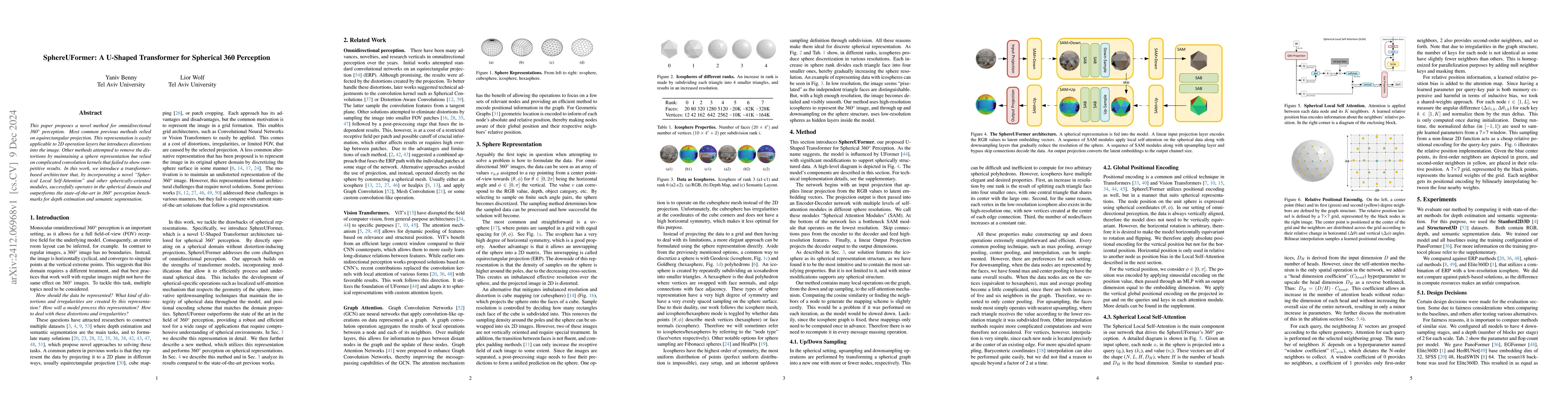 Thumbnail for SphereUFormer: A U-Shaped Transformer for Spherical 360 Perception