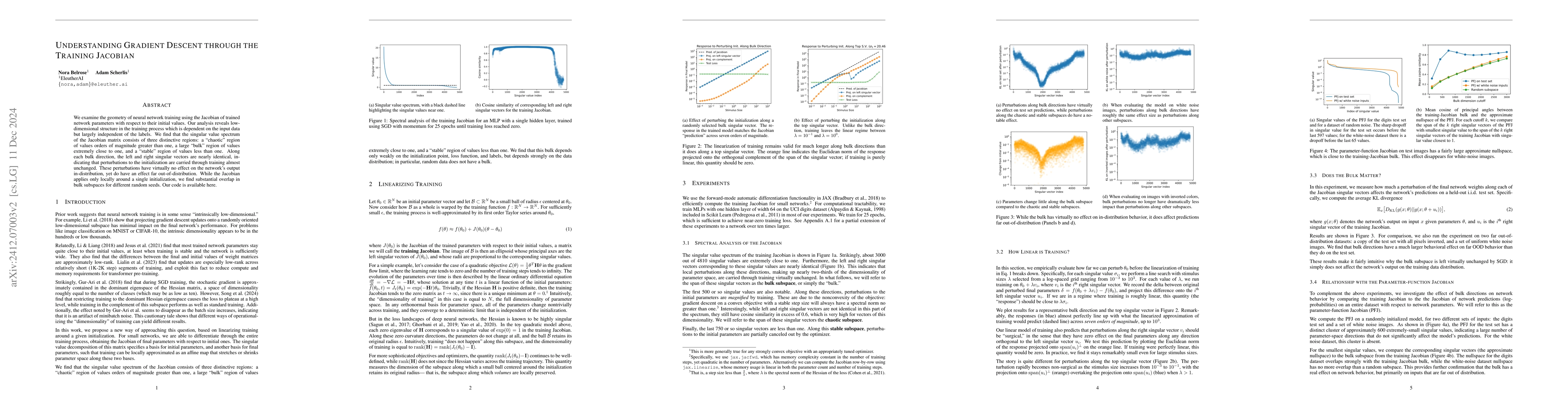 Thumbnail for Understanding Gradient Descent through the Training Jacobian
