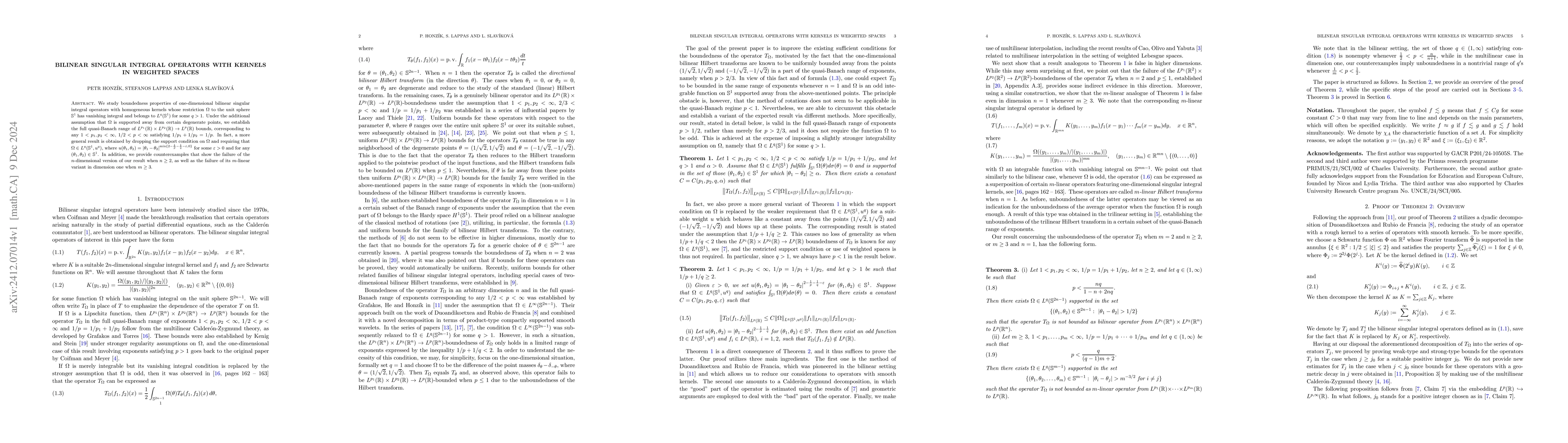 Thumbnail for Bilinear singular integral operators with kernels in weighted spaces