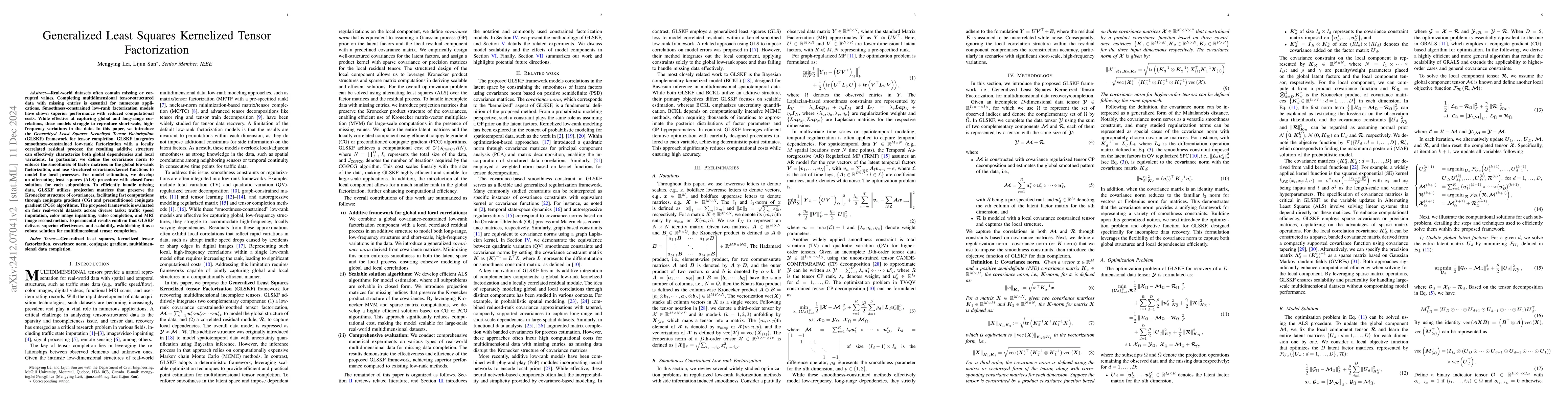 Thumbnail for Generalized Least Squares Kernelized Tensor Factorization