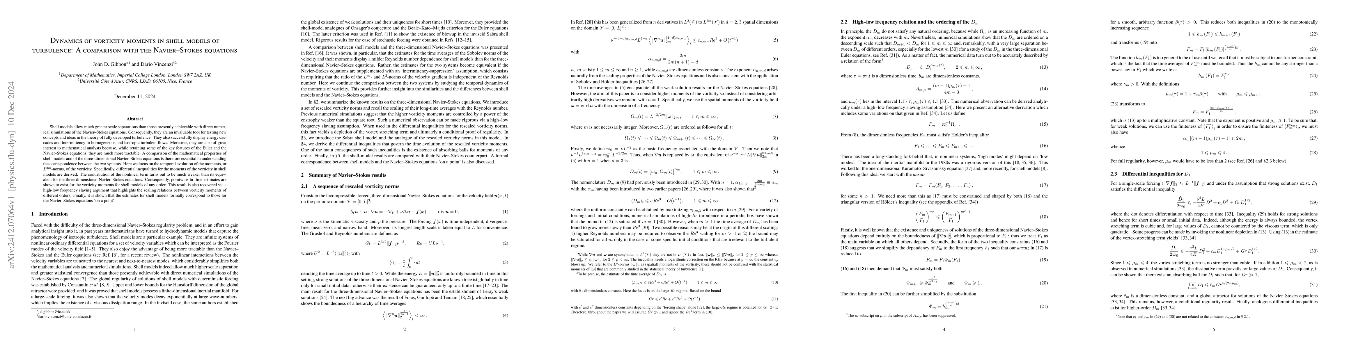 Thumbnail for Dynamics of vorticity moments in shell models of turbulence: A
  comparison with the Navier-Stokes equations