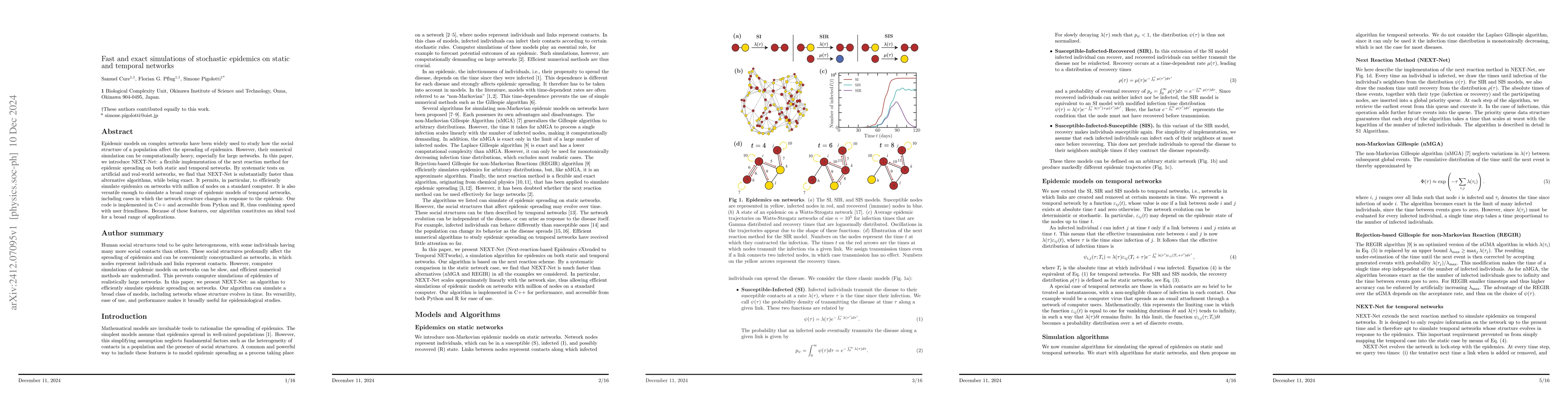 Thumbnail for Fast and exact simulations of stochastic epidemics on static and
  temporal networks
