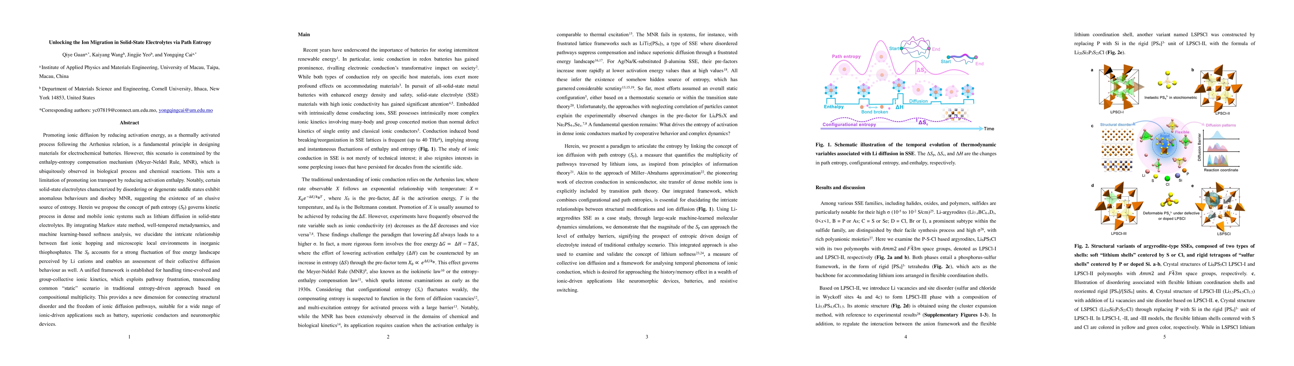 Thumbnail for Unlocking the Ion Migration in Solid-State Electrolytes via Path Entropy