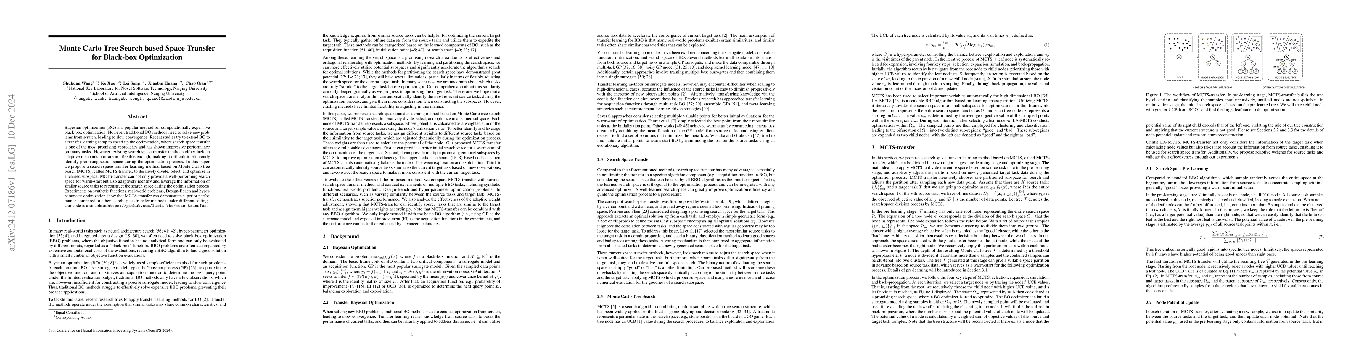 Thumbnail for Monte Carlo Tree Search based Space Transfer for Black-box Optimization