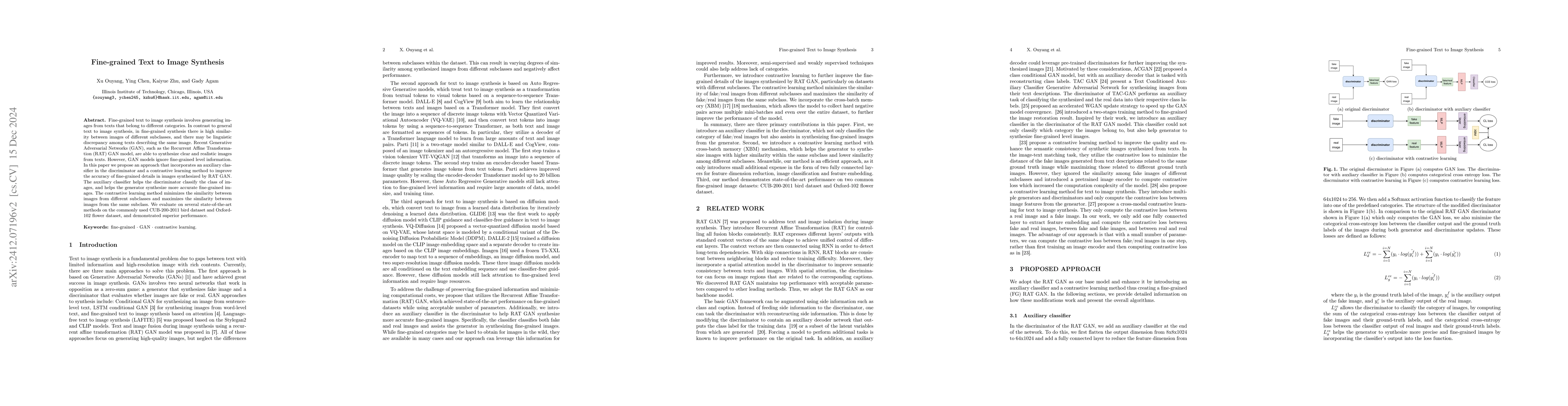 Thumbnail for Fine-grained Text to Image Synthesis
