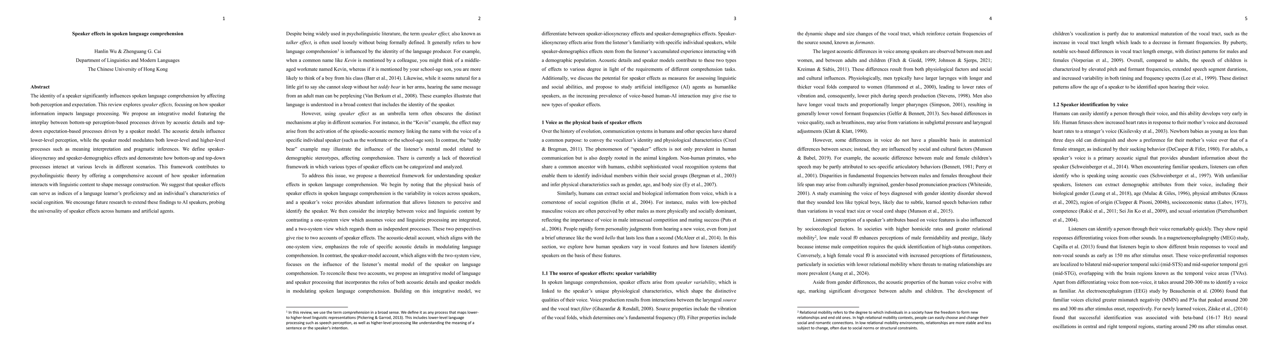 Thumbnail for Speaker effects in spoken language comprehension