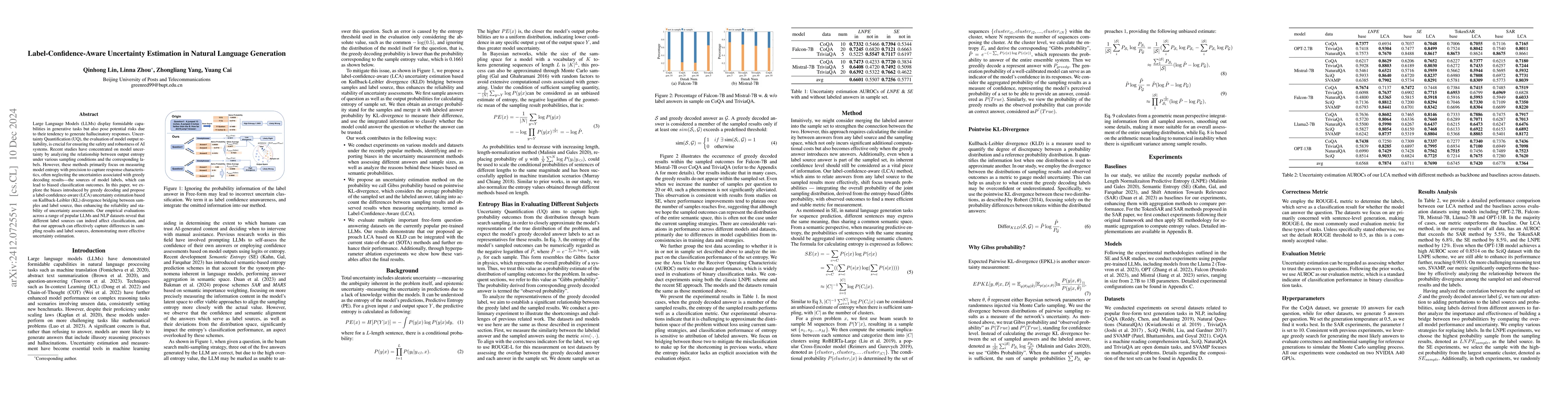 Thumbnail for Label-Confidence-Aware Uncertainty Estimation in Natural Language
  Generation