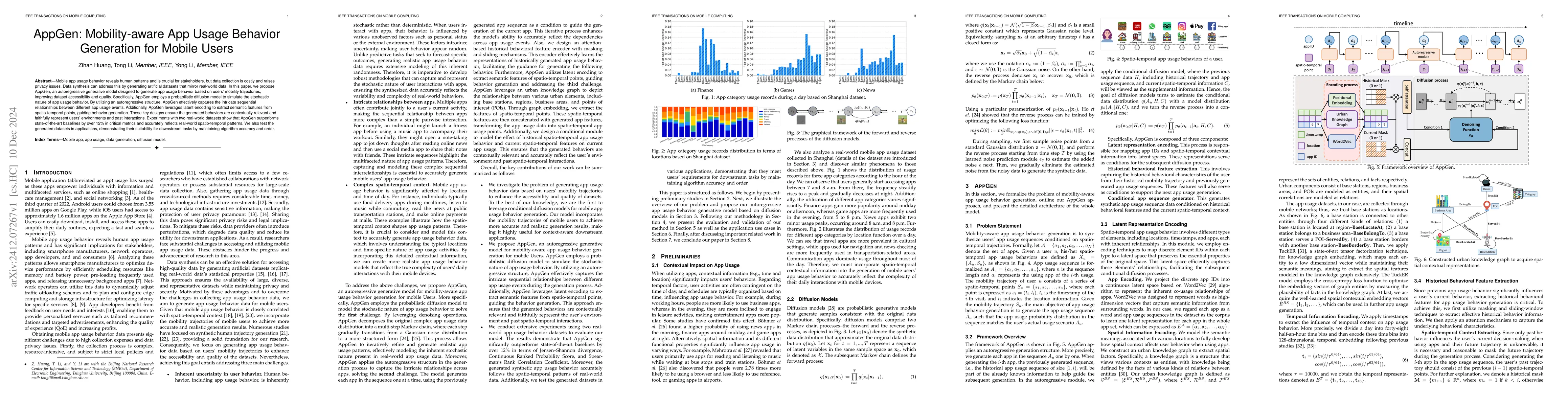 Thumbnail for AppGen: Mobility-aware App Usage Behavior Generation for Mobile Users