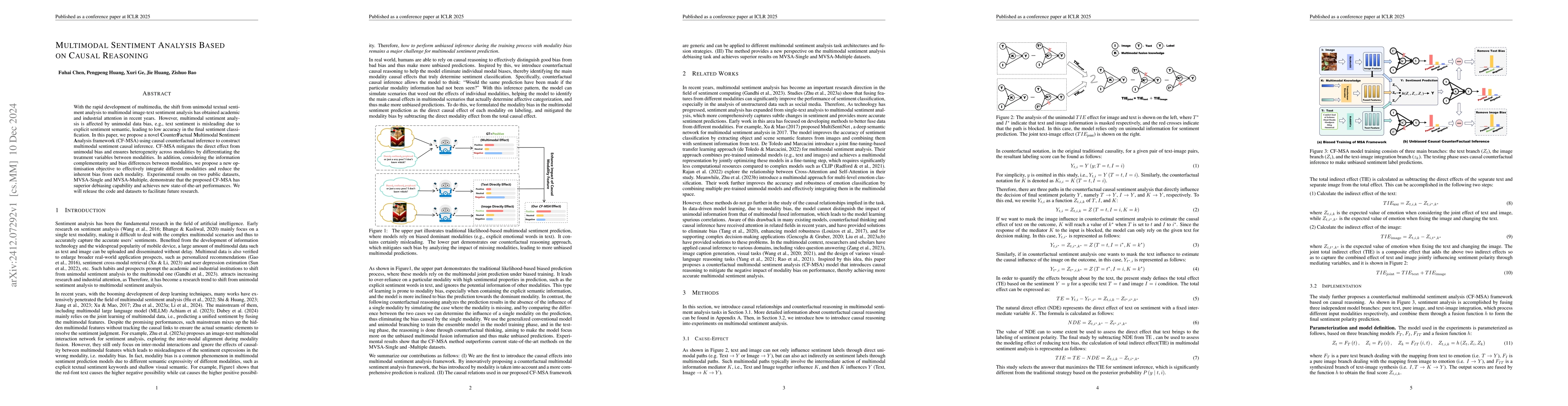 Thumbnail for Multimodal Sentiment Analysis Based on Causal Reasoning