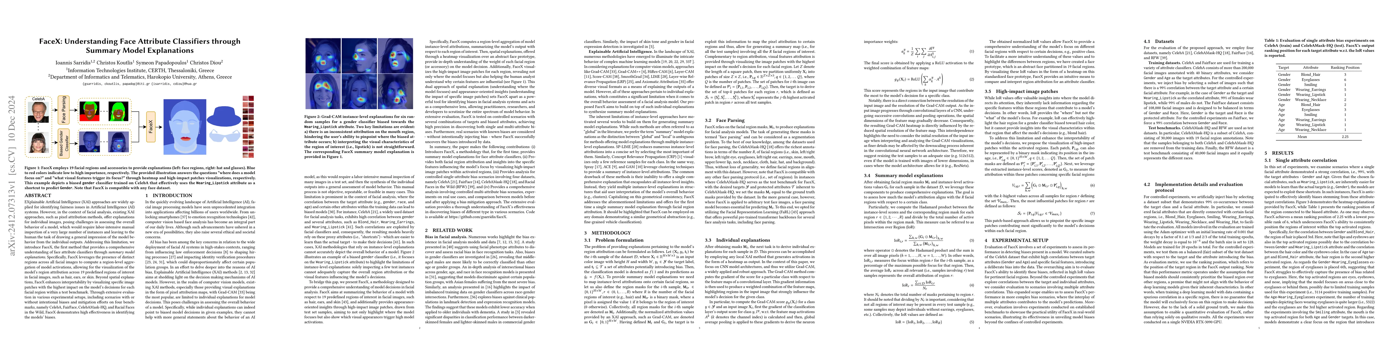 Thumbnail for FaceX: Understanding Face Attribute Classifiers through Summary Model
  Explanations