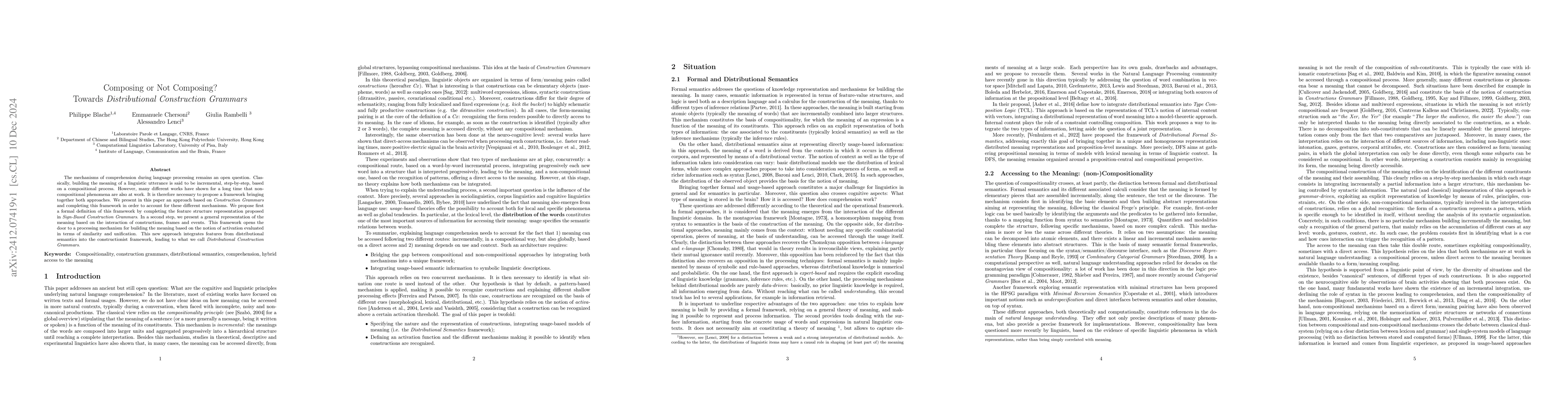Thumbnail for Composing or Not Composing? Towards Distributional Construction Grammars
