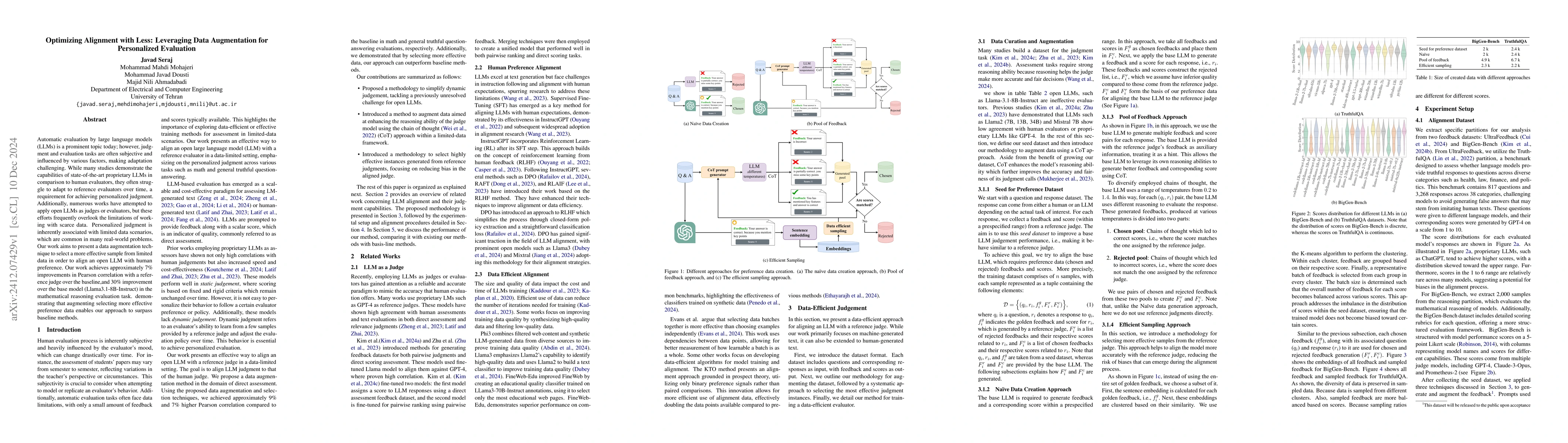 Thumbnail for Optimizing Alignment with Less: Leveraging Data Augmentation for
  Personalized Evaluation