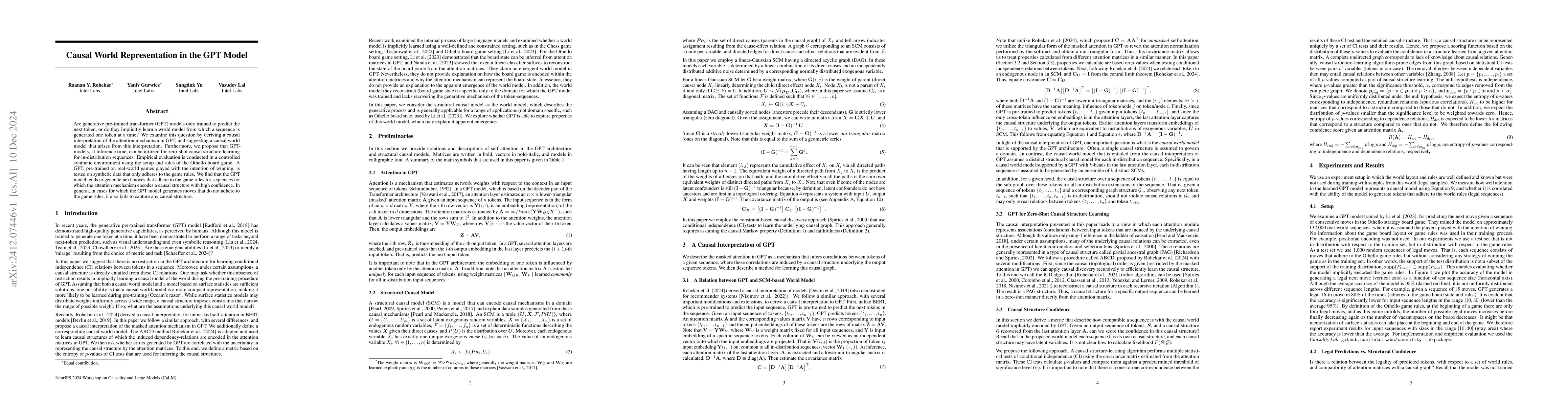 Thumbnail for Causal World Representation in the GPT Model