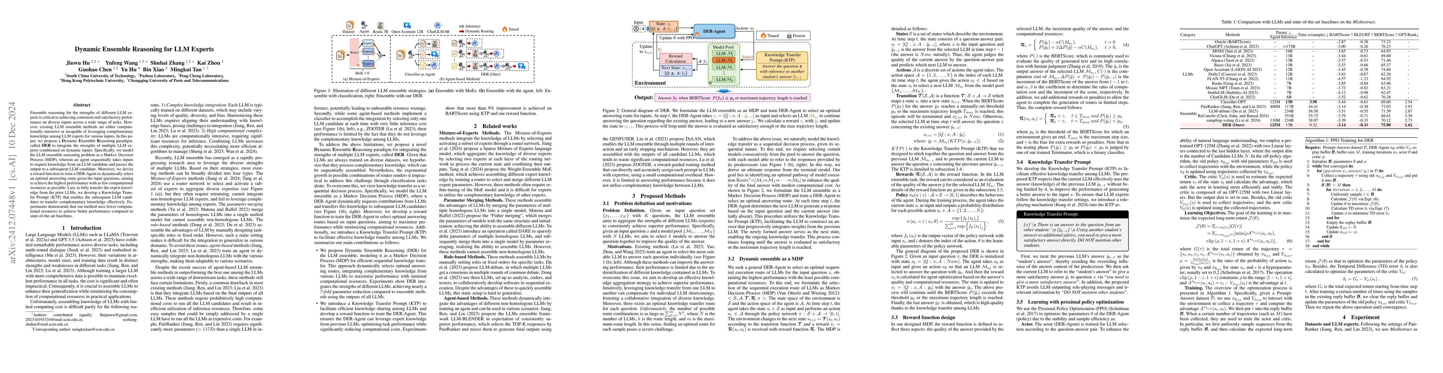 Thumbnail for Dynamic Ensemble Reasoning for LLM Experts