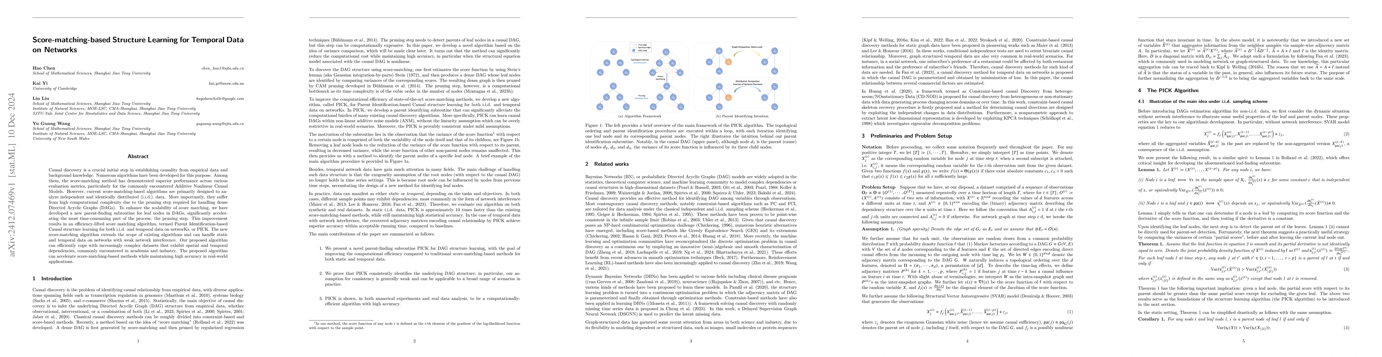 Thumbnail for Score-matching-based Structure Learning for Temporal Data on Networks