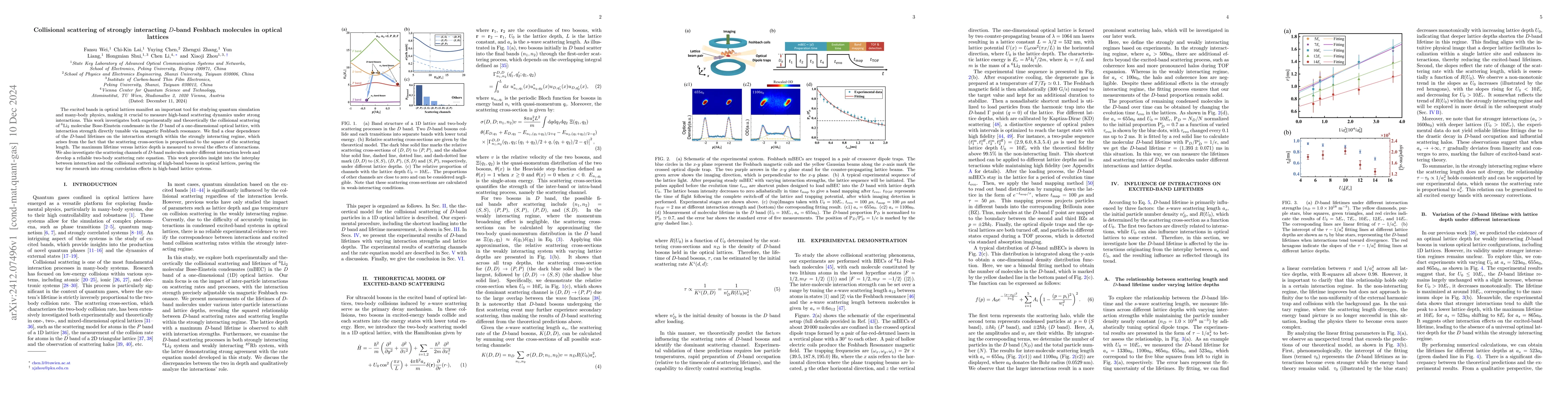 Thumbnail for Collisional scattering of strongly interacting D-band Feshbach molecules
  in optical lattices