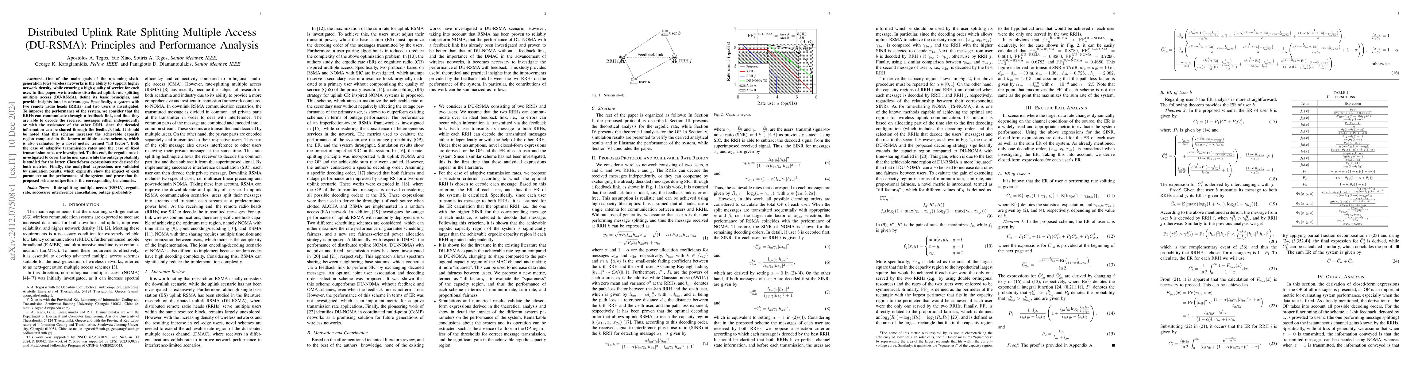 Thumbnail for Distributed Uplink Rate Splitting Multiple Access (DU-RSMA): Principles
  and Performance Analysis