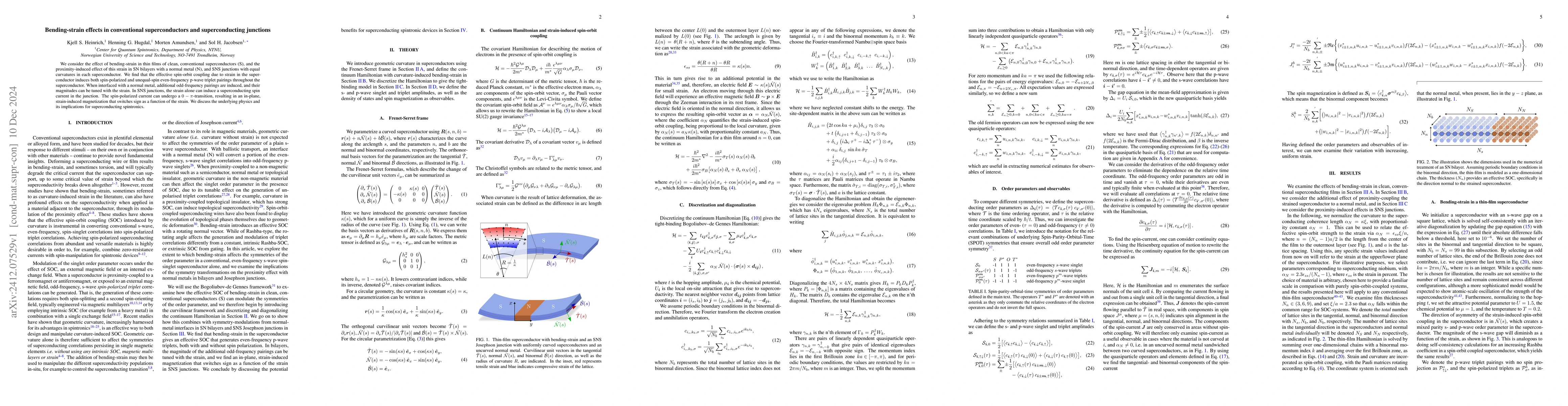 Thumbnail for Bending-strain effects in conventional superconductors and
  superconducting junctions