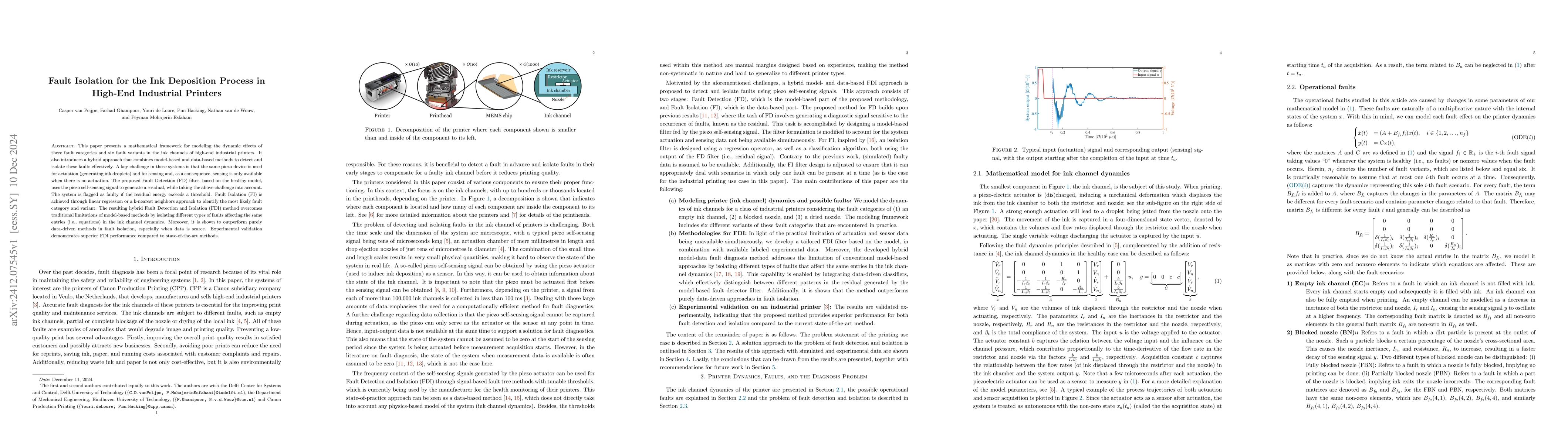Thumbnail for Fault Isolation for the Ink Deposition Process in High-End Industrial
  Printers