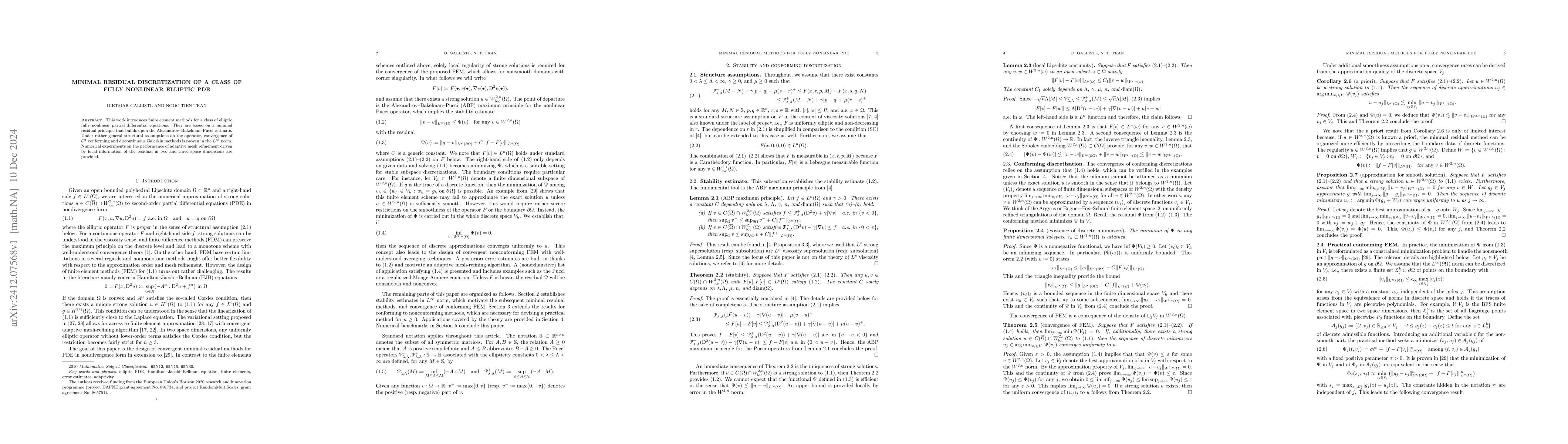 Thumbnail for Minimal residual discretization of a class of fully nonlinear elliptic
  PDE
