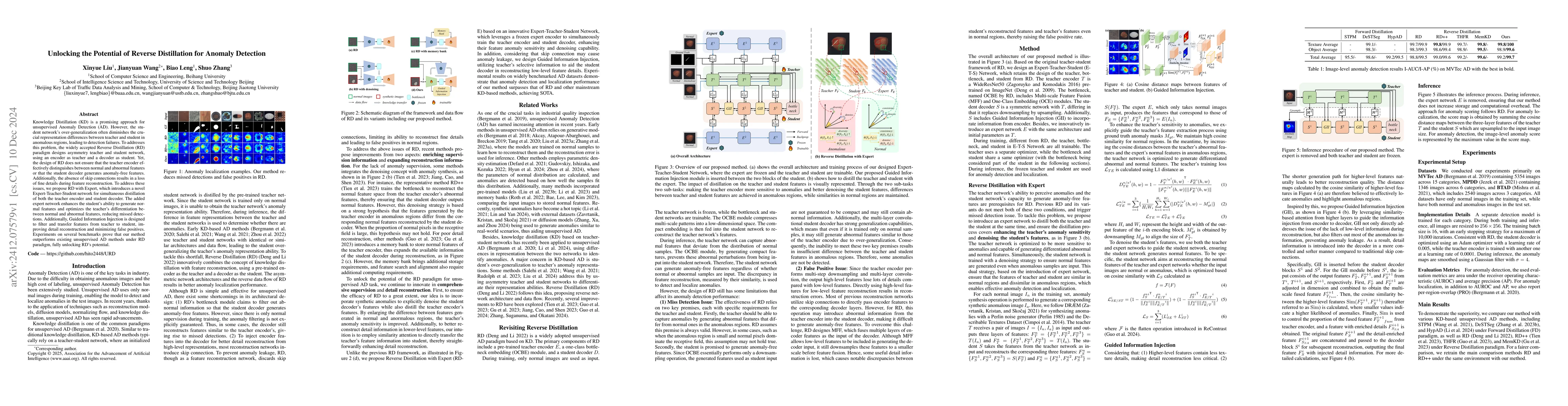 Thumbnail for Unlocking the Potential of Reverse Distillation for Anomaly Detection