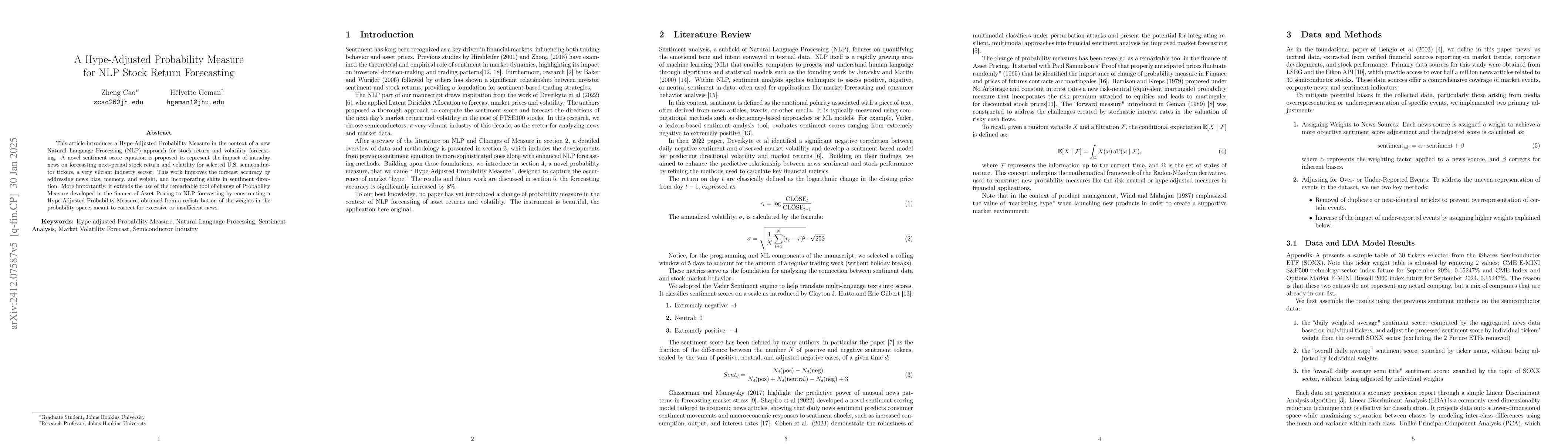 Thumbnail for Hype-Adjusted Probability Measure for NLP Volatility Forecasting