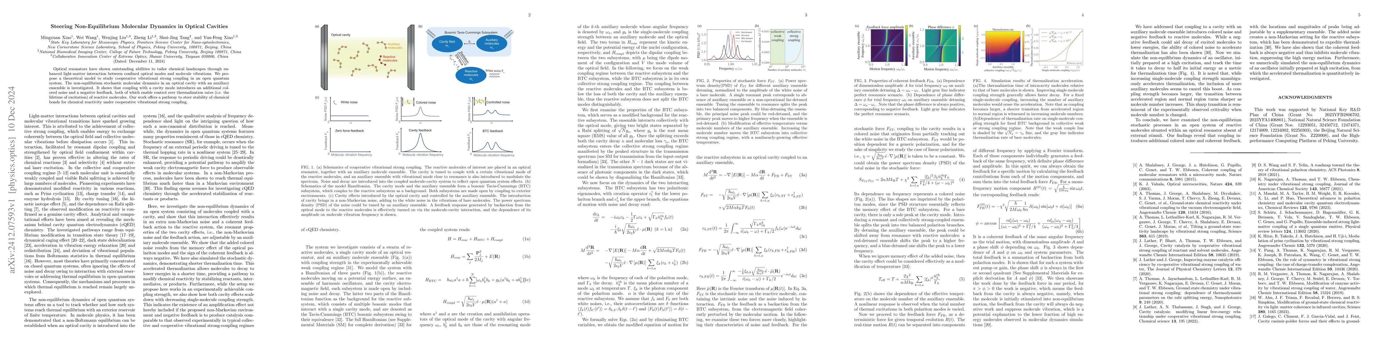 Thumbnail for Steering Non-Equilibrium Molecular Dynamics in Optical Cavities