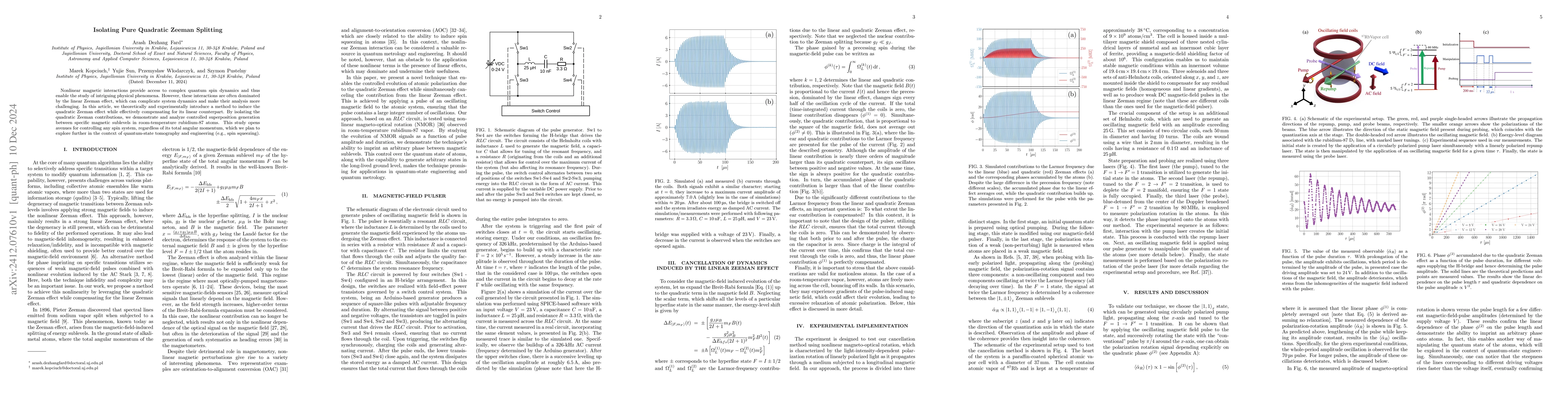 Thumbnail for Isolating Pure Quadratic Zeeman Splitting