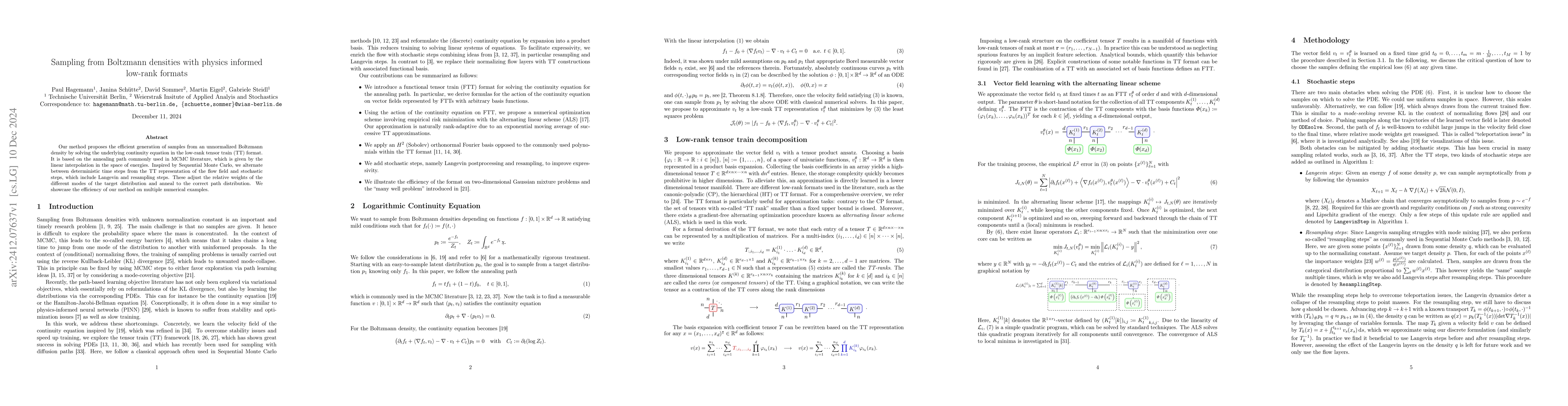 Thumbnail for Sampling from Boltzmann densities with physics informed low-rank formats