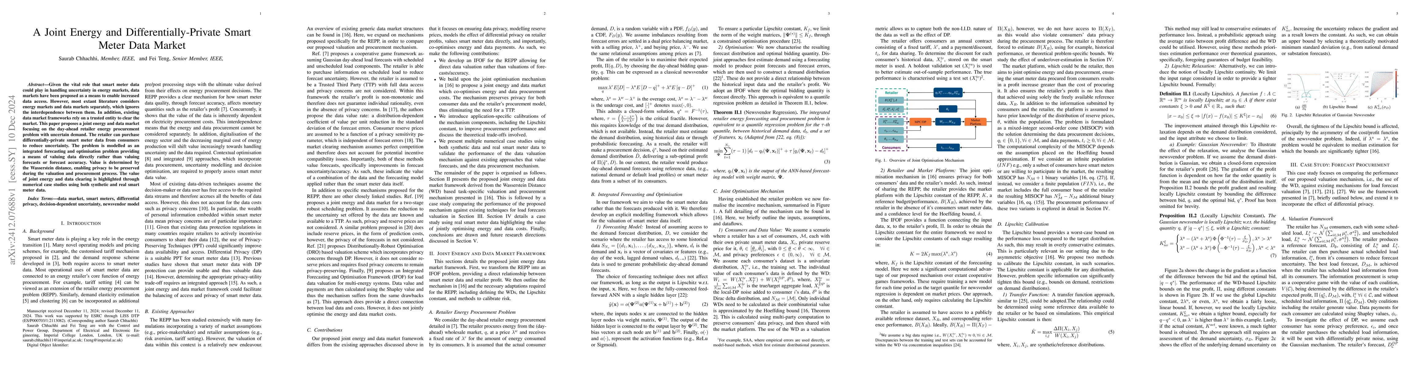 Thumbnail for A Joint Energy and Differentially-Private Smart Meter Data Market