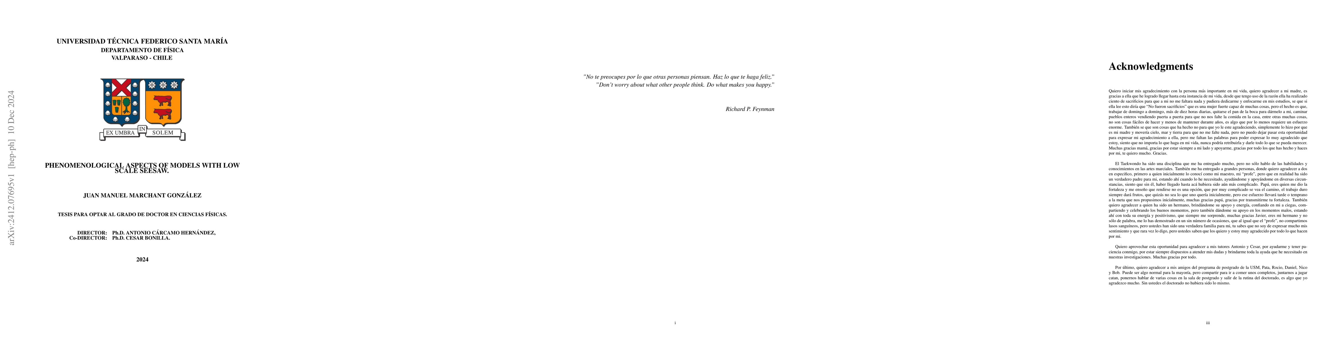 Thumbnail for Phenomenological Aspects of Models with Low Scale Seesaw