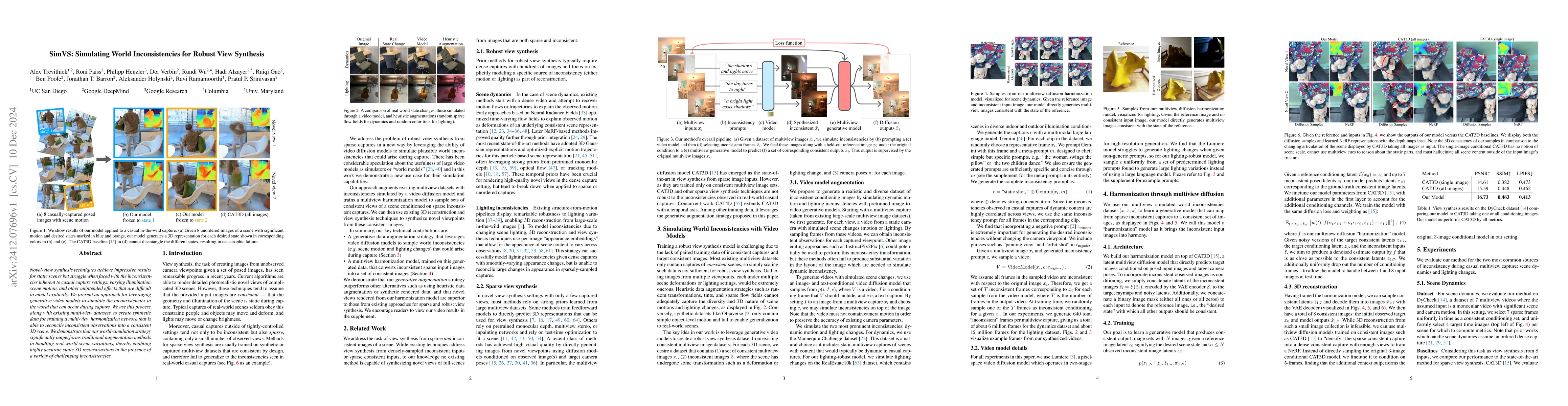 Thumbnail for SimVS: Simulating World Inconsistencies for Robust View Synthesis