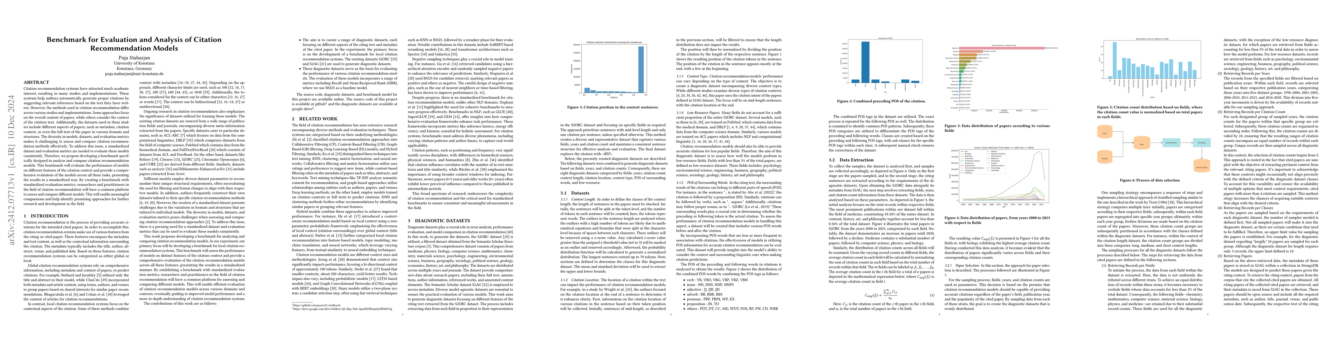 Thumbnail for Benchmark for Evaluation and Analysis of Citation Recommendation Models