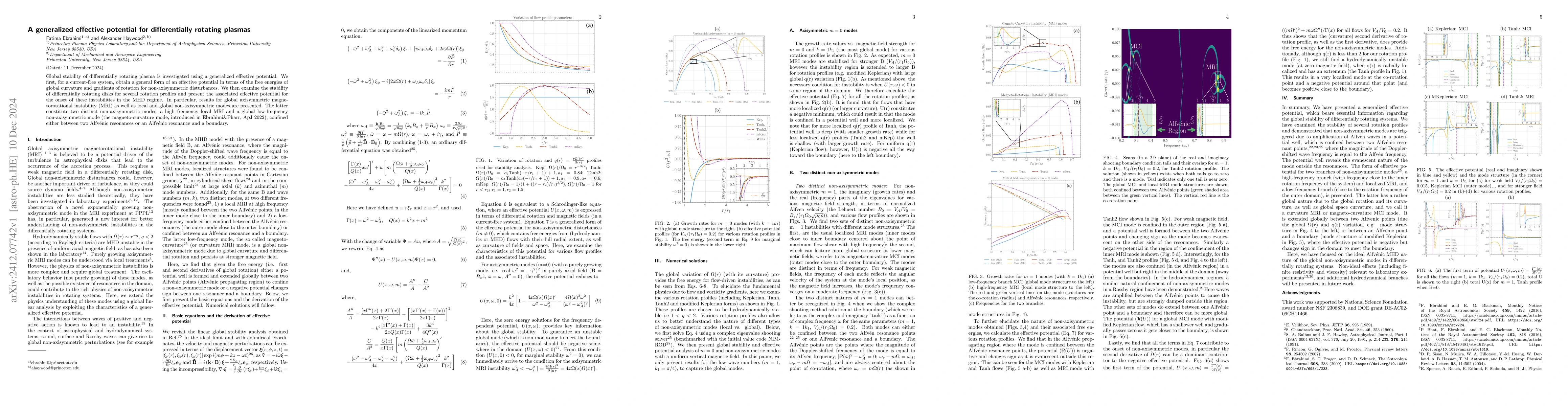 Thumbnail for A generalized effective potential for differentially rotating plasmas