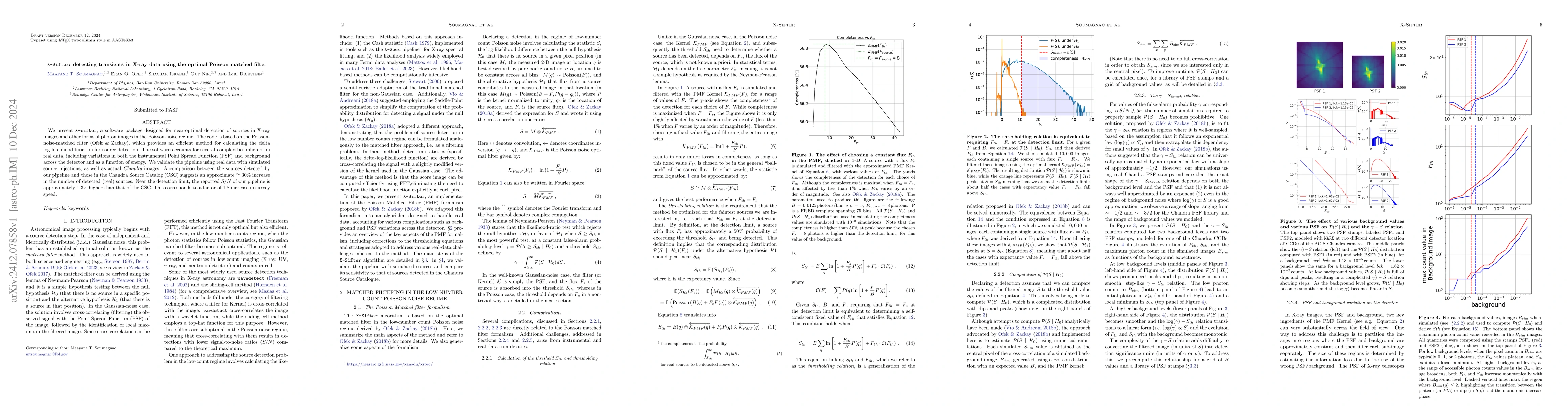 Thumbnail for X-Sifter: detecting transients in X-ray data using the optimal Poisson
  matched filter