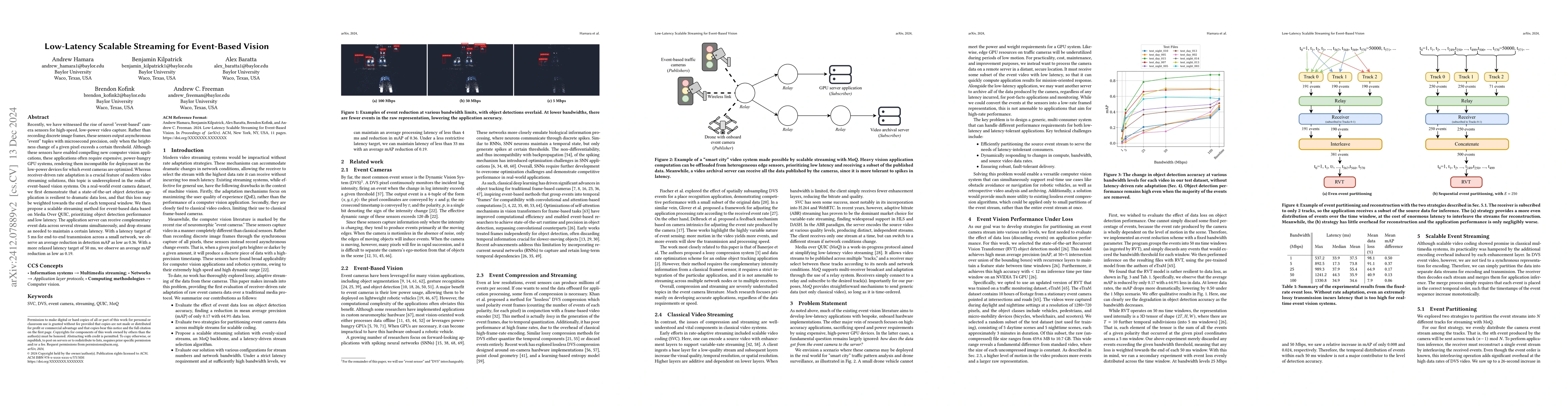 Thumbnail for Low-Latency Scalable Streaming for Event-Based Vision