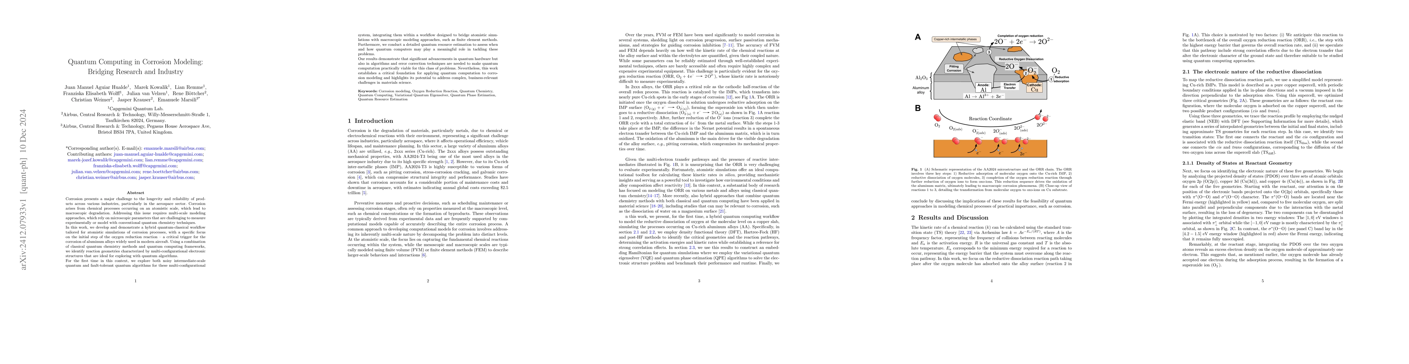 Thumbnail for Quantum Computing in Corrosion Modeling: Bridging Research and Industry